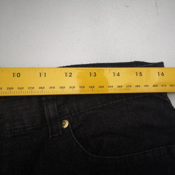 Chaps Denim Ladies Size 10 Straight Leg Black Jeans - Picture 10 of 12